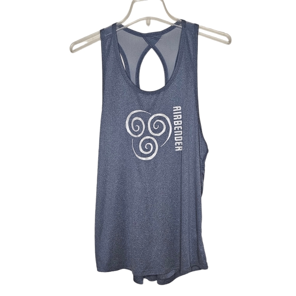 Air Bender Gray Racerback Athletic Tank Top Size XL